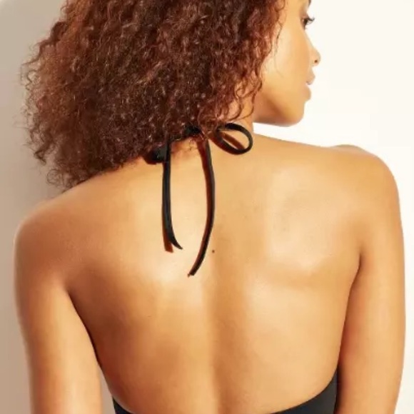 Shade Shore Swimsuit Bikini Top  Black 34DD or 36C - Picture 2 of 5